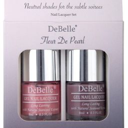 DeBelle Set of 2 Fleur De Pearl Gel Nail Polish - Majestique Mauve & Miss Bliss - 8ml Each-38