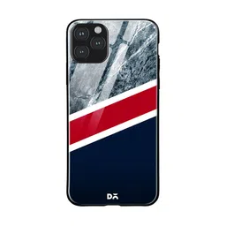 DailyObjects Grey & Blue Marble New England iPhone 11 Pro Max Glass Case Cover-52