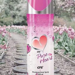 CFS Set of 2 Pure Heart Long Lasting Deodorant Body Spray - 200ml Each image 3