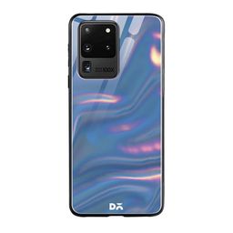DailyObjects Blue & Pink Holo Satin Samsung Galaxy S20 Ultra Glass Mobile Case-96