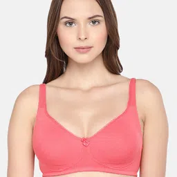 Inner Sense Organic Cotton Antimicrobial Sustainable Seamless Side Support Bra (Bright Pink) ISB057-44