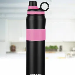 BOROSIL Thirst Burst Fuchsia Double Wall Vacuum Insulated 12hrs. Hot & Cold Bottle 800ml-31