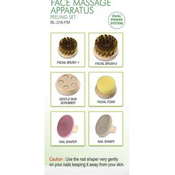 OZOMAX 6-in-1 Face Massager with Dual Power System - Green image 2