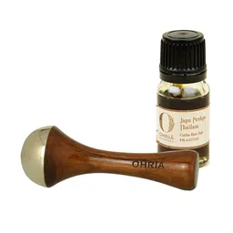 OHRIA AYURVEDA 2-Pcs Japa Pushpa Thailam & Face/Body Massage Wand Combo-18
