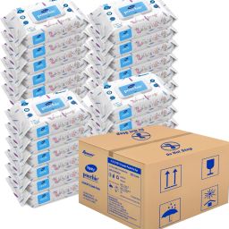 Poochie 100% Biodegradable Baby Wipes, 150x200 mm, 80 Wipes/Pack (Pack of 24) 1920 Wipes-image-93