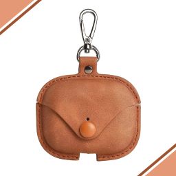 JPRO Leather Press Stud Headphone Pouch For Airpods Pro-17