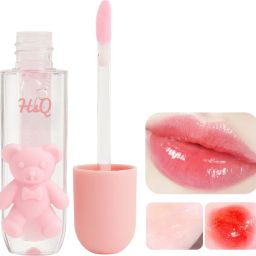 Glossy Bear Lip Gloss Pink Lip Oil | Cute Tint Moisturizing Lip Shine-image-38