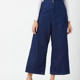 Miss Chase Women Navy Blue Relaxed Fit High-Rise Jeans-image-43