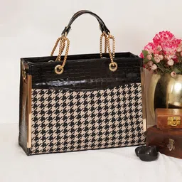 FABBHUE Textured Structured Handheld Bag image 1