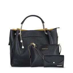 Bagsy Malone Women Pack of 3 PU Structured Handheld Bag-16