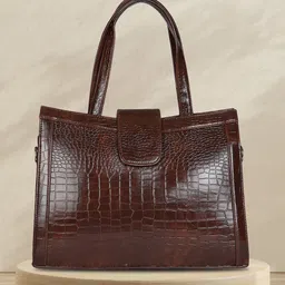 MINI WESST Textured Self Design Structured Handheld Bag image 2