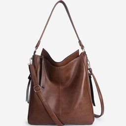 yelloe Hobo Bag with Tasselled-image-10