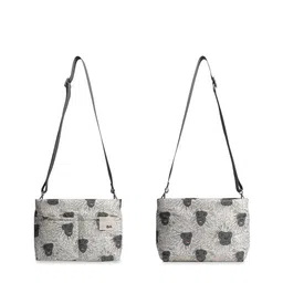 DailyObjects Printed Structured Sling Bag With Quilted-7