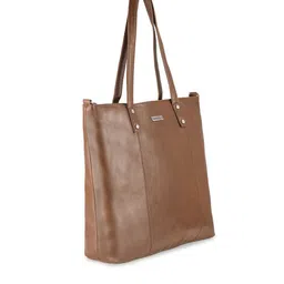 Toteteca Beige Structured Shoulder Bag image 2