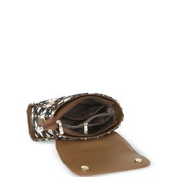 Exotic Printed PU Structured Handheld Bag with Tasselled image 4