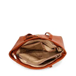 Lavie Tan Structured Shoulder Bag with Tasselled image 4
