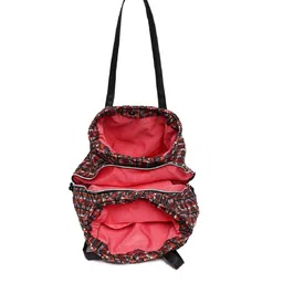 ASTRID Printed Canvas Shopper Tote Bag image 4