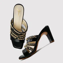 yellowsoles Embellished Party Block Heels-20