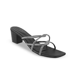 Try Me Embellished Open Toe Block Heels image 2