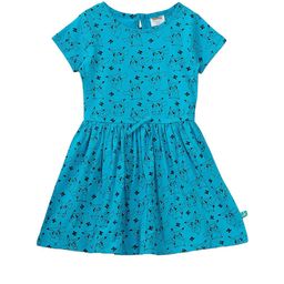 JusCubs Kids girls Blue printed  Cotton Dress-picture-7