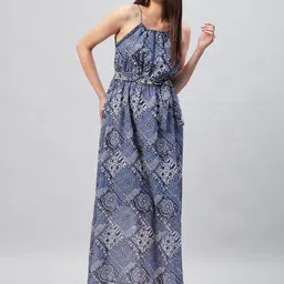 RARE Ethnic Motifs Georgette Maxi Dress-image-68