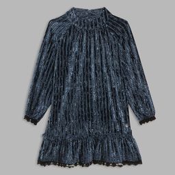 Blue Giraffe Girls Teal A-Line Dress-image-77