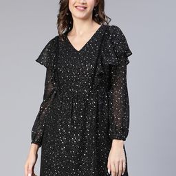 Oxolloxo Embellished And Ruffles Fit And Flare Dress-picture-15