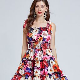 JC Collection Women Red Floral Fit And Flare Dress-image-25
