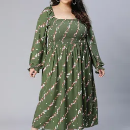 Oxolloxo Plus Size Floral Maxi Dress-image-32