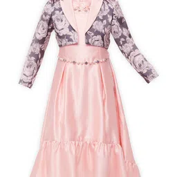 Tiny Baby Girls Satin A-Line Dress with Jacket-image-15