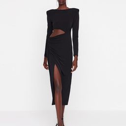 Trendyol Women Black Sheath Midi Dress-image-64