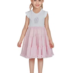 Peppermint Round Neck Tiered Gathered Fit & Flare Dress-19