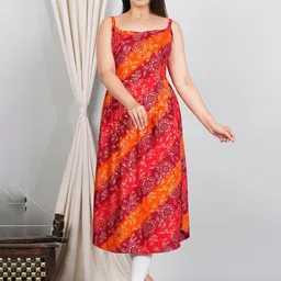 VenderVilla Women Print A-Line Sleeveless Dress-picture-46