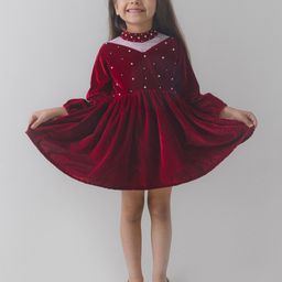 Fairies Forever Embellished Velvet Dress-image-61