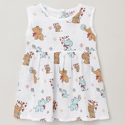 The Boo Boo Club White Sustainable Organic Cotton A-Line Dress-image-3