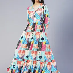 FASHOR Floral Printed Maxi Dress-image-24