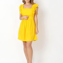 Again fashions Square Neck Dress-image-54