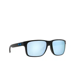 OAKLEY Men Blue Lens & Black Square Sunglasses with Polarised Lens 888392545602-18