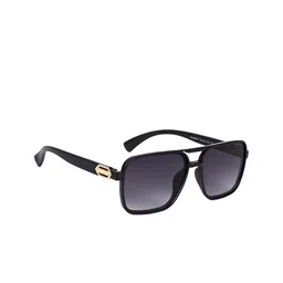 NuVew Unisex Wayfarer Sunglasses With UV Protected Lens ES_15463-30-NW-TB32-GRY-mBKGL-WF-24