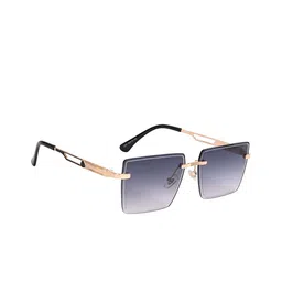 AISLIN Unisex Wayfarer Sunglass With UV Protected Lens ES_12846-91-AS-Z351-GRY-GLBK-WF-15