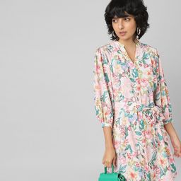 ONLY Floral Printed Puff Sleeves Shirt Dress-image-54