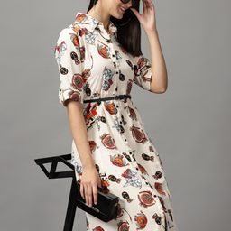 SHOWOFF Conversational Printed Shirt Dress-picture-33