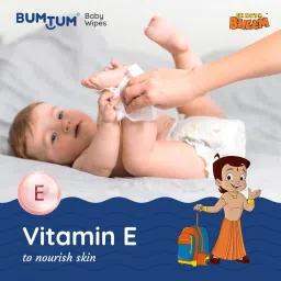 bumtum Baby Chota Bheem Gentle Soft Moisturizing Wet Wipes With Lid image 4