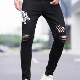 Men Regular Mid Rise Black Jeans-image-54