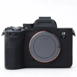ELFOG Soft Silicone Protective Case for Sony A7 IV Camera (Black) Camera Housing-10