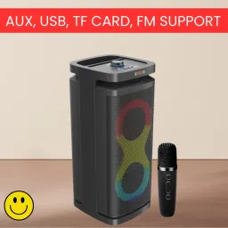 Clairbell A1 (PORTABLE BLUETOOTH PARTY SPEAKER) HD Quality Audio &Wireless Karaoke MicT350 40 W Bluetooth Party Speaker-image-52