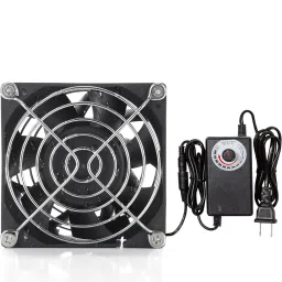 Enormity 80x38mm Computer Muffin Exhaust Fan Speed Controller 12V 5000RPM Variable Speed Fan with Heat Sinks All in one Cooler-image-59