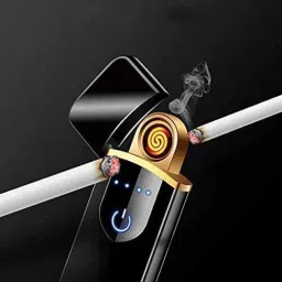Smart Fingerprint Sensor Smoking Lighter with Indicator Light USB Rechargeable Electric Lighter Pocket Lighter-1