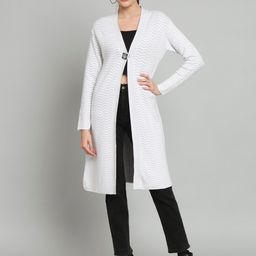 Chemistry Self Designed Wool Longline Shrug-57