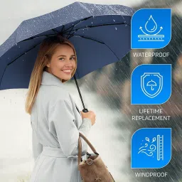 dwiza enterprise Automatic Windproof Open & Close Large Travel Umbrella with Wind Vent Umbrella image 5